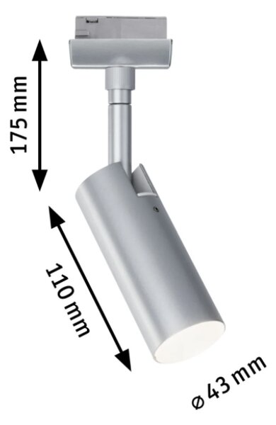 Paulmann 95506 Tubo, spot pro Urail system, 1x5W LED 3000K, matný chrom