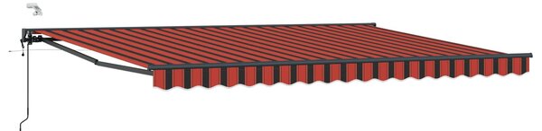 Elektrická Retrakční markýza 4,5 × 3 m Polyester s PU povlakem