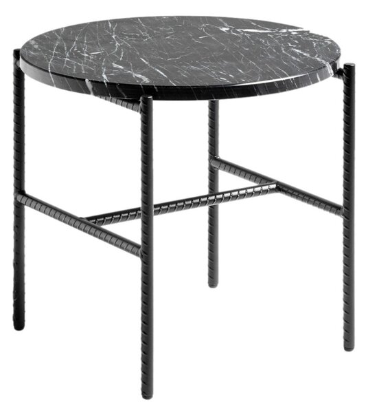 HAY Stolek Rebar Side Table, Ø45x40, Black Marble