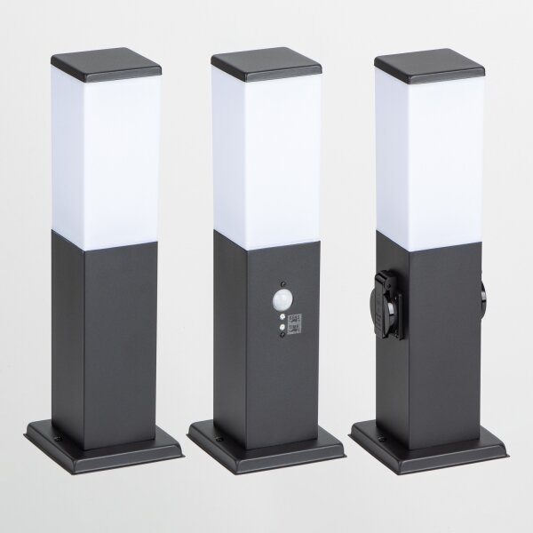 Brilagi - Venkovní lampa se senzorem NOVA 1xE27/15W/230V 40 cm IP44 černá