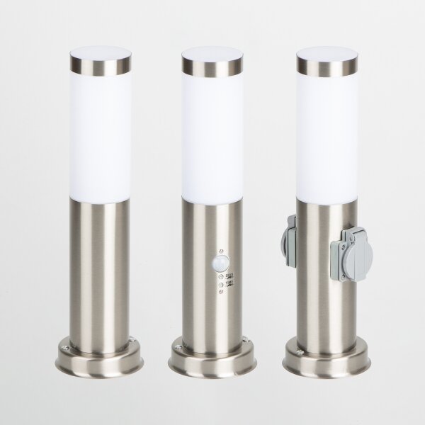 Brilagi - Venkovní lampa se senzorem NOVA 1xE27/15W/230V 40 cm IP44 matný chrom