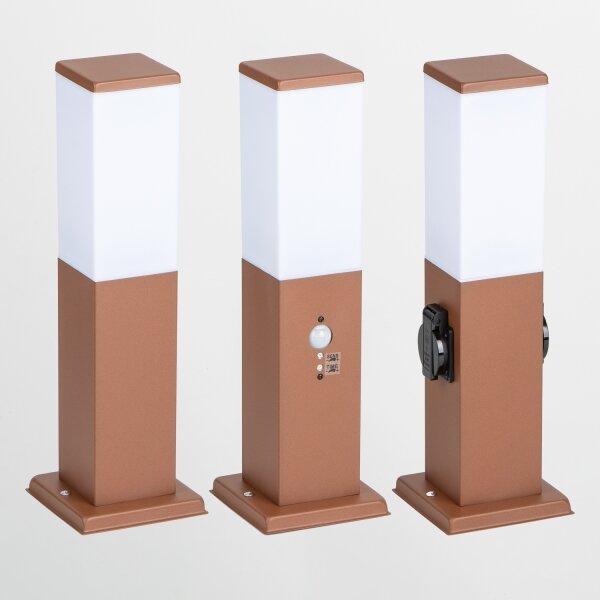 Brilagi - Venkovní lampa se senzorem NOVA 1xE27/15W/230V 40 cm IP44 hnědá