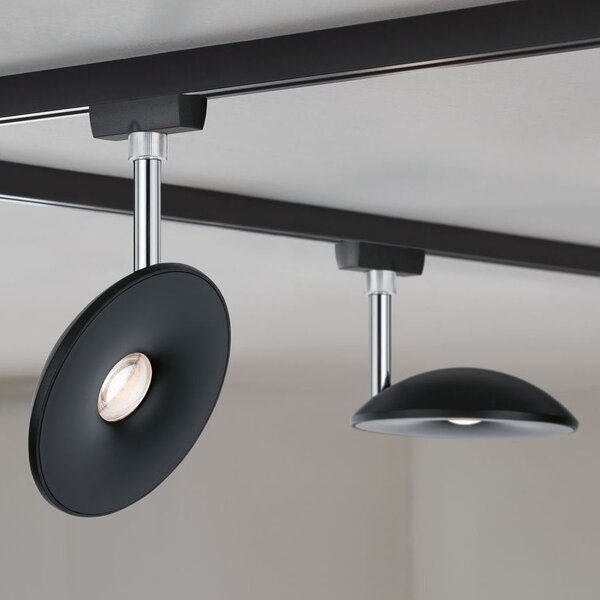 Paulmann 96938 Sphere, spot pro Urail system, 7,4W LED 2700K stmívatelné, matná černá/chrom