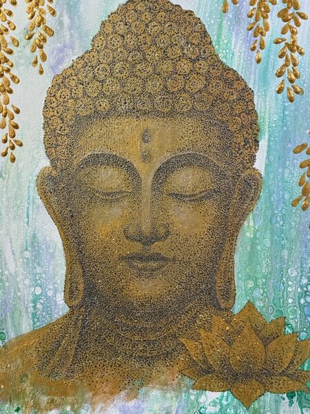 Buddha obraz na plátně 40x30 cm