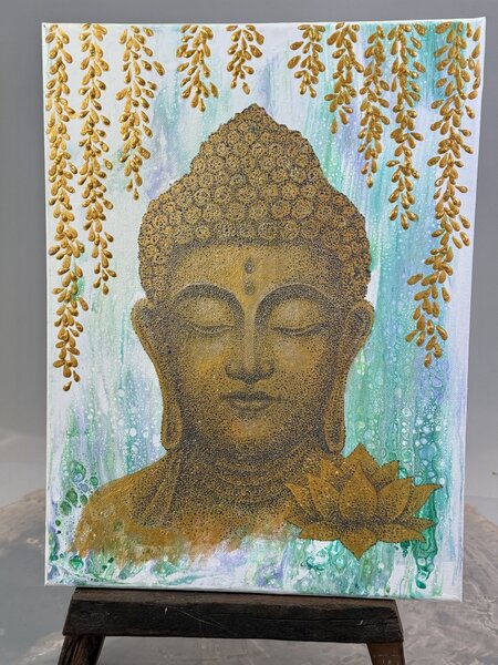 Buddha obraz na plátně 40x30 cm