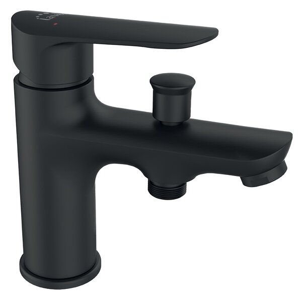 Laveo Appia, vanová/sprchová baterie na vanu h-150, černá, LAV-BLP_71JD