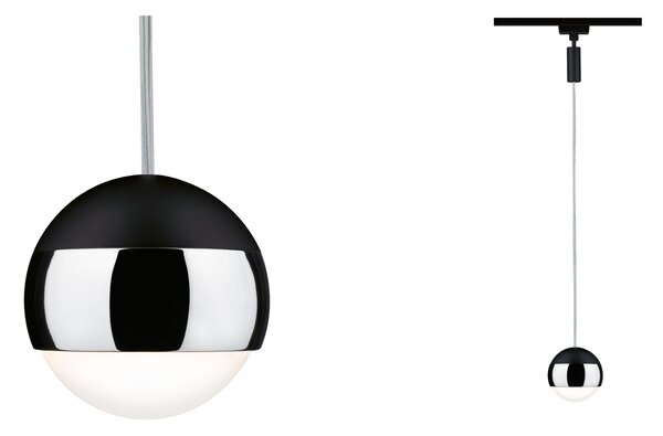 Paulmann 96808 Capsule II Pendulum, závěs pro systém Urail, 6W LED 2700K stmívatelné, černá, prům.8,7cm
