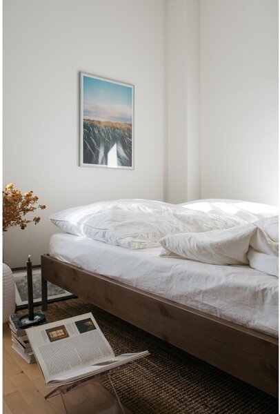 Hnědá dvoulůžková postel z borovicového dřeva s roštem 140x200 cm Core – Karup Design