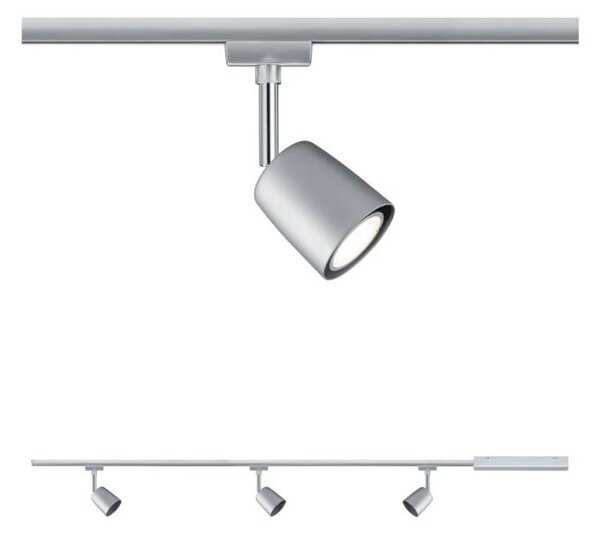 Paulmann 95462 Cover, základní set Urail systemu, 3xGU10 max. 10W, matný chrom, délka 1,2m