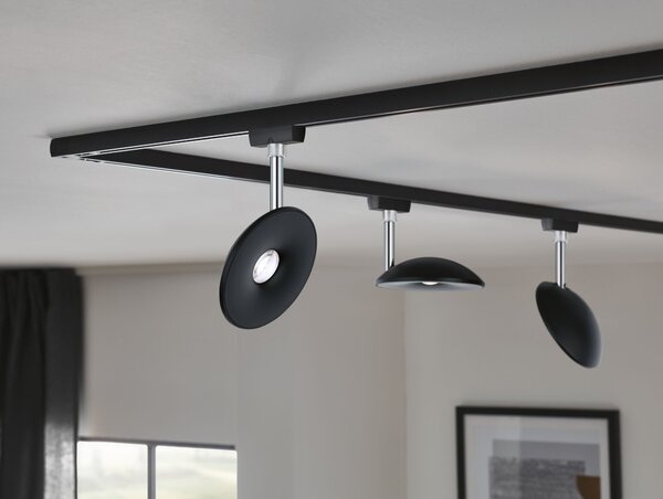 Paulmann 96802 Sphere, spot pro Urail system, 7,4W LED 4000K, stmívatelný, matná černá/chrom