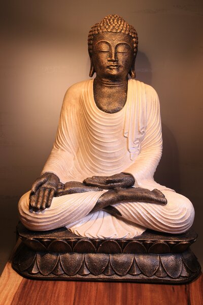 Buddha Bílý - 90 cm