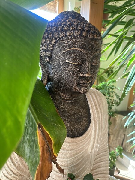 Buddha Bílý - 90 cm