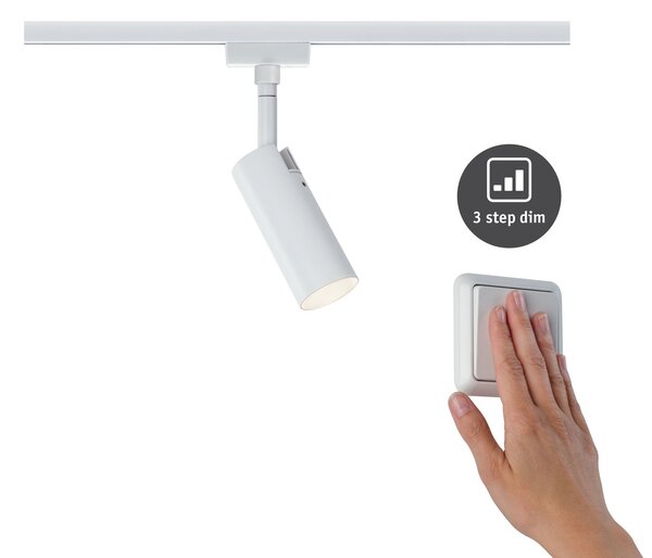 Paulmann 95591 Tubo, spot pro Urail system, 1x4W LED 3000K, tříkrokové stmívání, bílá