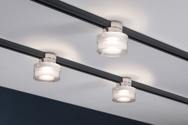 Paulmann 95502 Topa Dot, spot pro Urail system, 1x4,9W LED 2700K stmívatelné, bílá/chrom, průměr 8cm