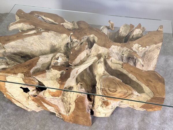 Konferenční stolek Manado teakový kořen 100x60 cm z Jávy