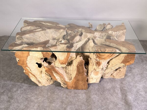 Konferenční stolek Manado teakový kořen 100x60 cm z Jávy