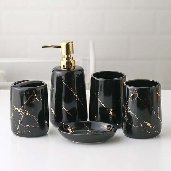 Zestaw łazienkowy ceramiczny 322123 Black
