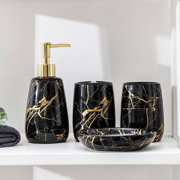 Zestaw łazienkowy ceramiczny 322123 Black