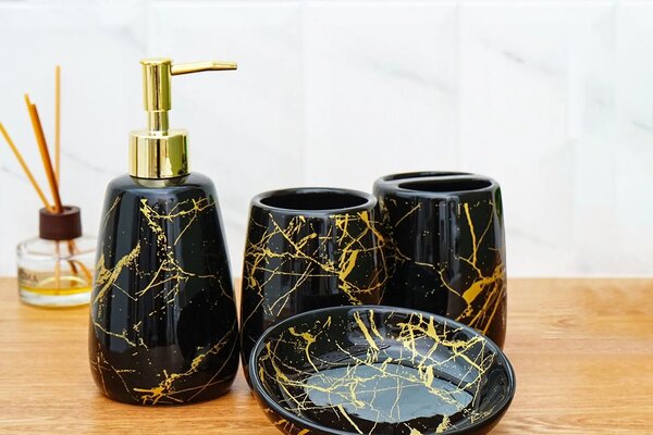 Zestaw łazienkowy ceramiczny 322123 Black