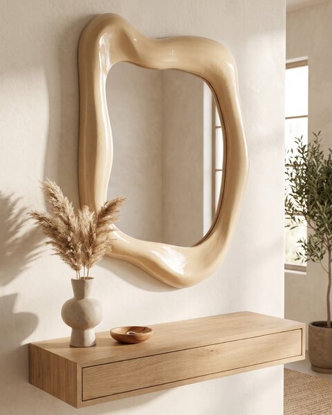 Zrcadlo SANTEC 59 cm x 77 cm Zlatá