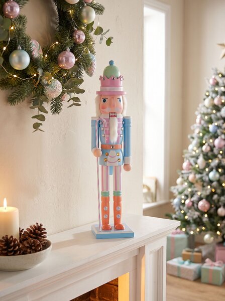 Dekorativní figurka HARKAN 50 cm Louskáček Modrá
