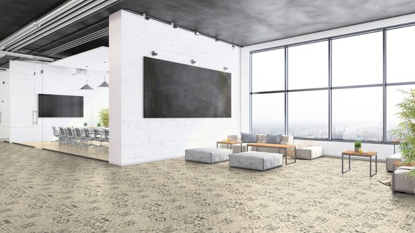 PVC Tarkett Iconik 240 - Almeria Black Patchwork - tloušťka 2,4 3 m
