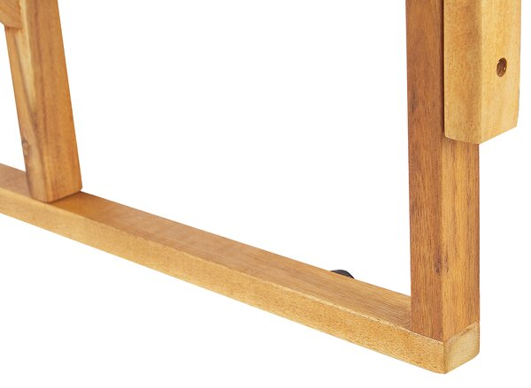 Balkonový stolek Skládací UDINE 70 cm 69 cm Akáciové dřevo Hnědá