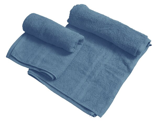 Ručník BASIC DUAL 50 x 100 cm modrý, 100% bavlna