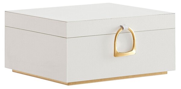 Šperkovnice Emily, 20,5x24x11 cm, bílá