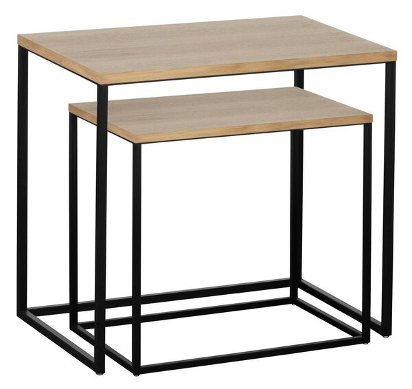 EG 424006 Stůl ve 2 velikostech dřevo/černá mat TOZAWA 424006 - LIVING