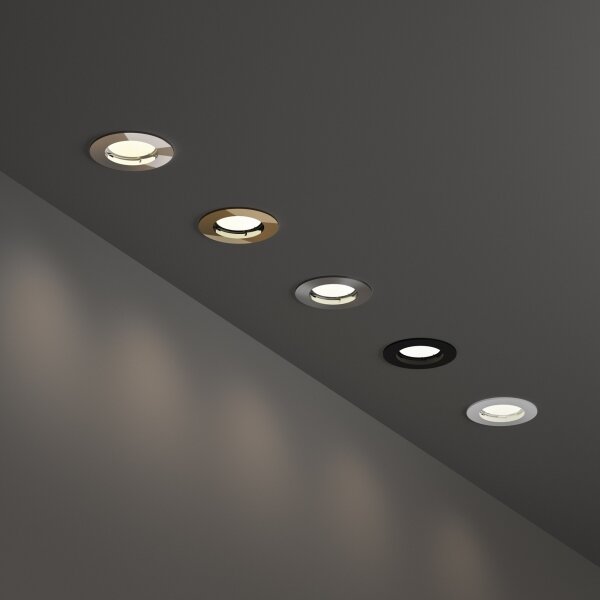 Ideal Lux - Podhledové svítidlo JAZZ 1xGU10/50W/230V pr. 7,7 cm matný chrom