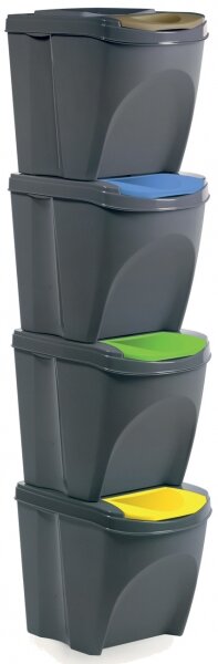 Orion domácí potřeby Odpadkový koš na tříděný odpad Sort 4x21 l
