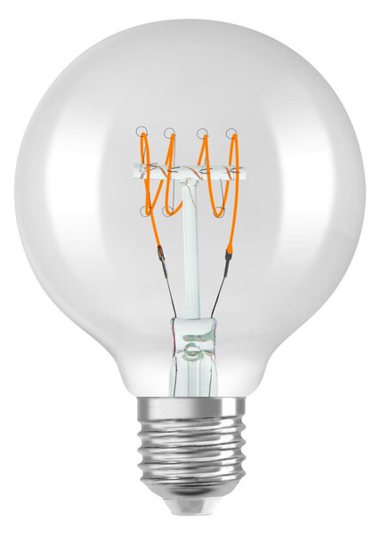 LEDVANCE LED žárovka Vintage 1906 Globe G80 4,8 W E27 2700 K stmívatelná čirá