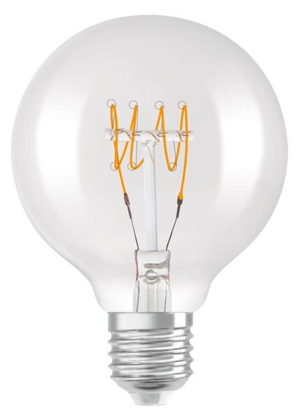 LEDVANCE LED žárovka Vintage 1906 Globe G80 4,8 W E27 2700 K stmívatelná čirá