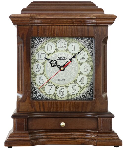 PRIM Originální dřevěné stolní hodiny PRIM Old Times E03P.4240.50