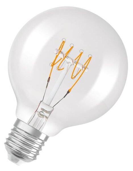 LEDVANCE LED žárovka Vintage 1906 Globe G80 4,8 W E27 2700 K stmívatelná čirá
