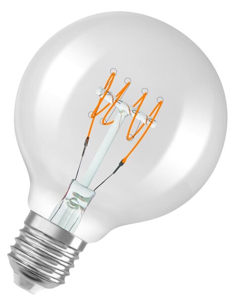 LEDVANCE LED žárovka Vintage 1906 Globe G80 4,8 W E27 2700 K stmívatelná čirá