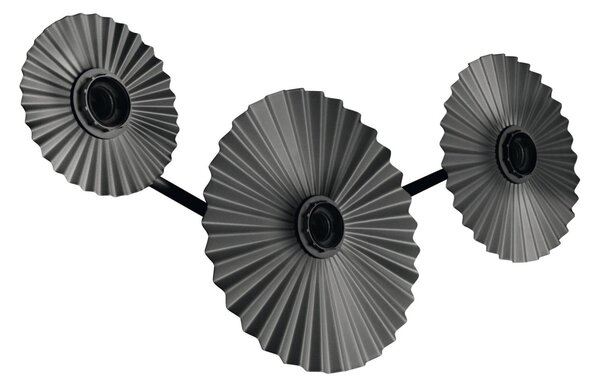LEDVANCE nástěnné svítidlo Decor Plisse 3xE27 220-240 V tmavě šedé
