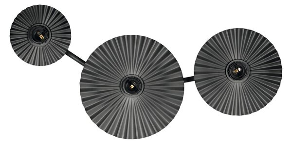 LEDVANCE nástěnné svítidlo Decor Plisse 3xE27 220-240 V tmavě šedé