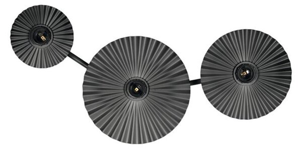 LEDVANCE nástěnné svítidlo Decor Plisse 3xE27 220-240 V tmavě šedé