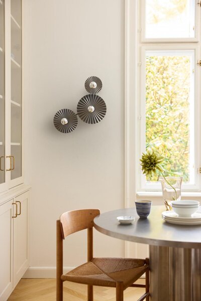 LEDVANCE nástěnné svítidlo Decor Plisse 3xE27 220-240 V tmavě šedé