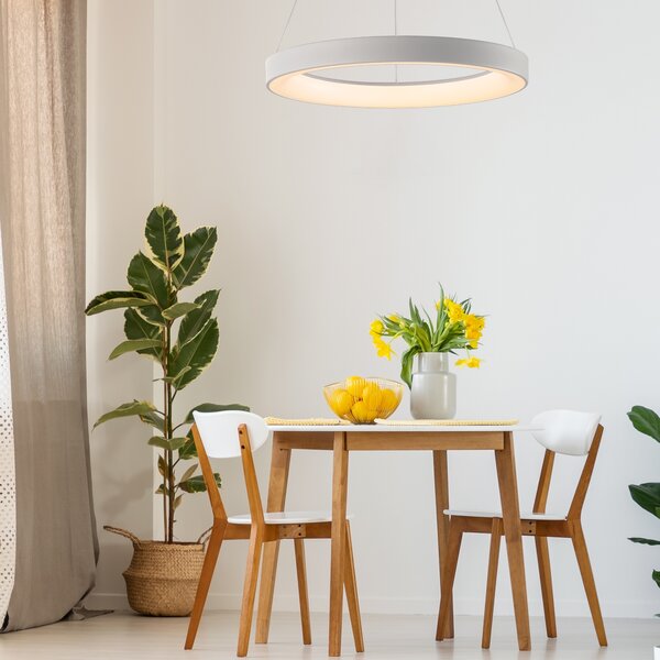 Mantra 8570 Niseko II, závěsné kruhové svítidlo LED 40W, 2700-5000K, dálk. ovládání, bílá, průměr 50cm
