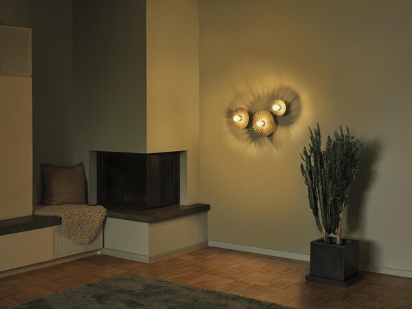 LEDVANCE nástěnné svítidlo Decor Plisse 3xE27 220-240 V tmavě šedé