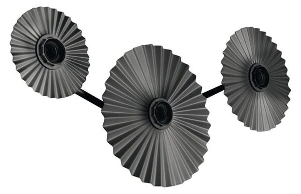 LEDVANCE nástěnné svítidlo Decor Plisse 3xE27 220-240 V tmavě šedé