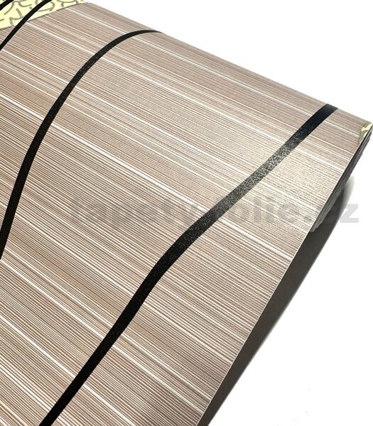Samolepící tapety 45 cm x 10 m IMPOL TRADE 9159, geometrický vzor na hnědém podkladu, samolepící tapety