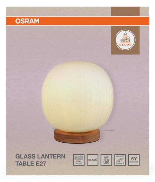 LEDVANCE stolní svítidlo Decor Glass Lantern E27 220-240 V