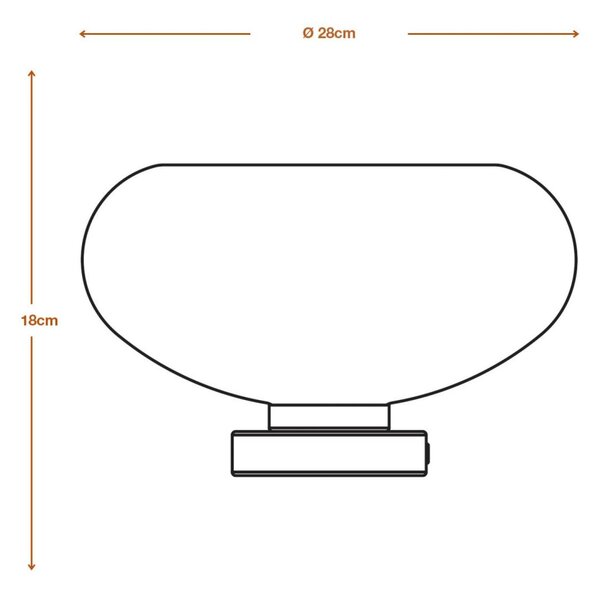 LEDVANCE stolní svítidlo Decor Gold Glass E27 zlaté