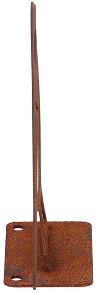 Zahradní kovová figurka Rumi, 10x14x3, 5 cm, hnědá