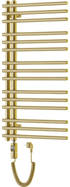 Mexen Neptun, elektrické topné těleso 900 x 500 mm, 300 W, zlatá lesklá, W101-0900-500-2300-50