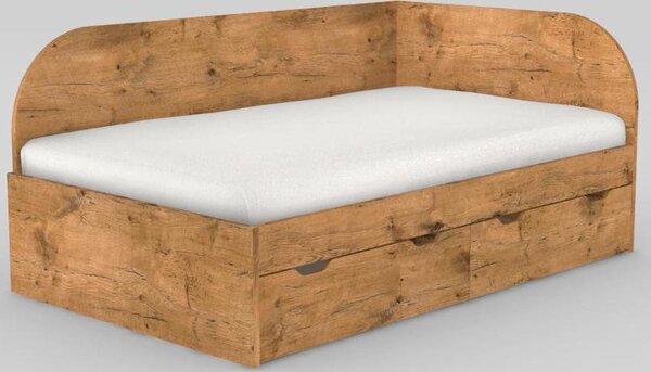 Dřevona Dětská postel REA GARY 120x200 s úložným prostorem, pravá, LANCELOT